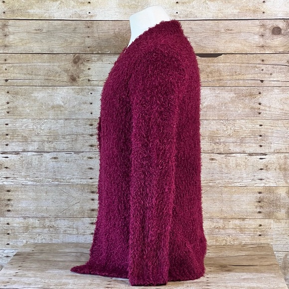 Regatta Small Womens Sweater Burgundy Fuzzy - Picture 6 of 8